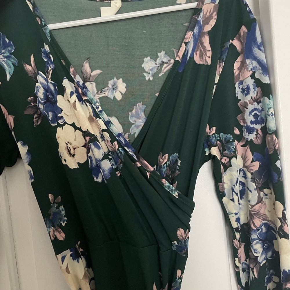 Maxi wrap dress floral